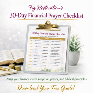 Financial Faith Checklist - 30 Days to A Stronger Financial Spirit